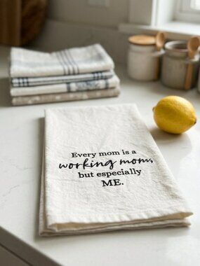 Hallmark Dish Towel with embroidery for MOM NWOT